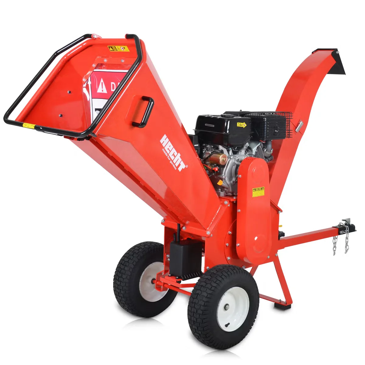 HECHT 6642 Benzin Gartenhäcksler Holzschredder 4-Takt 15 PS 420 cm3