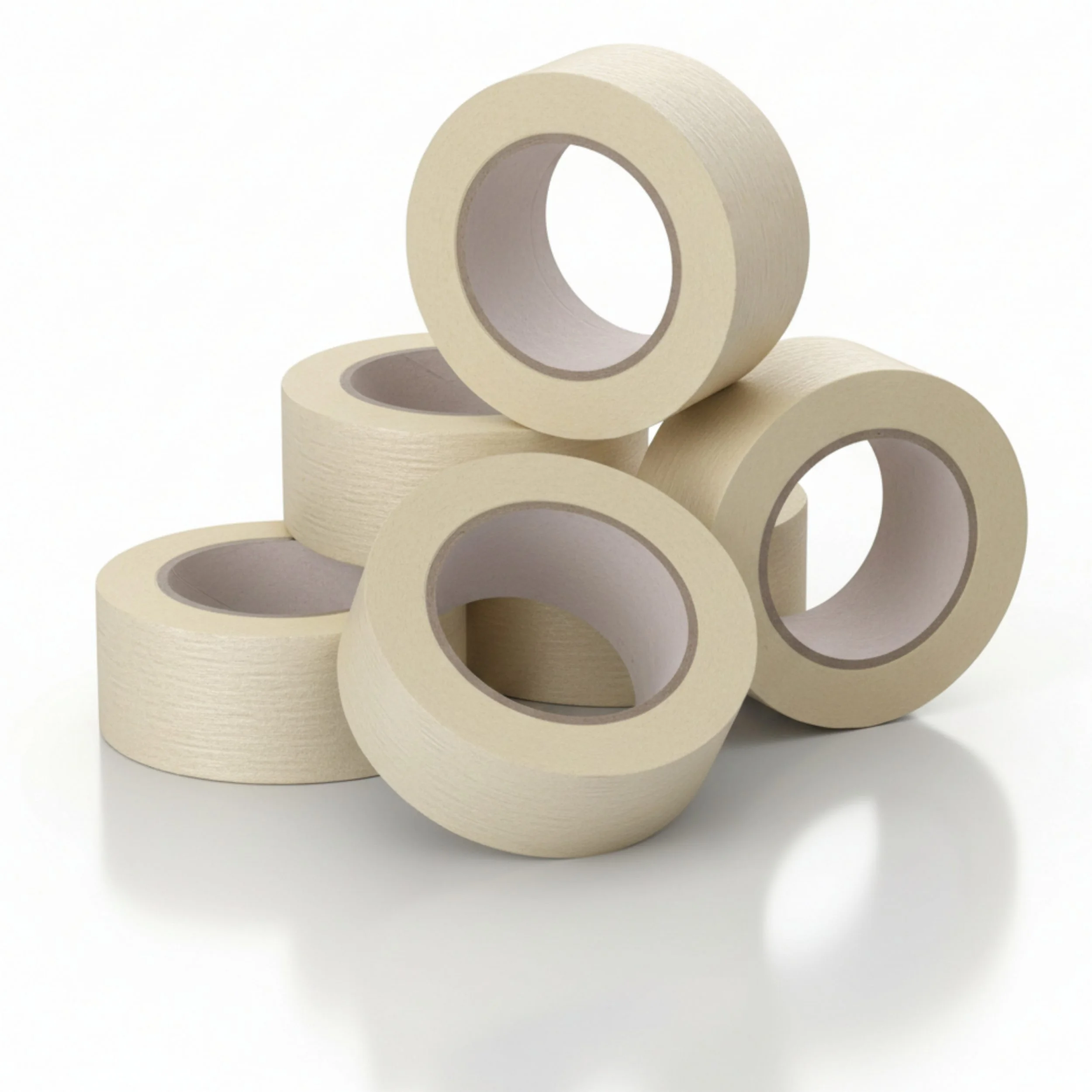 VARIVENDO Malerband Kreppklebeband Feinkrepp 50mm x 50m 6 Rollen