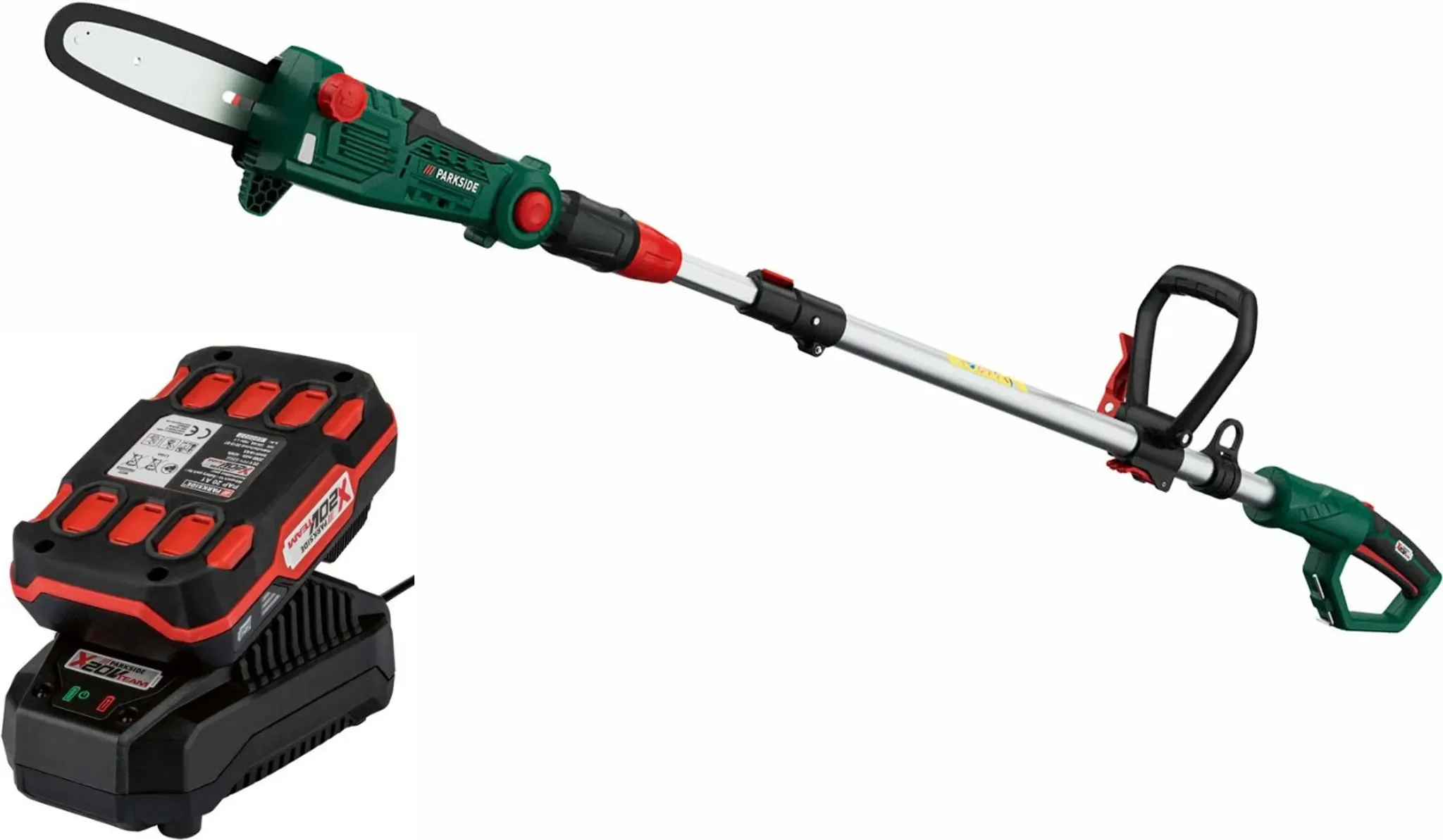 PARKSIDE PAHE 20-Li Akku-Hochentaster 20V mit 2.0Ah Akku und Ladegerät
