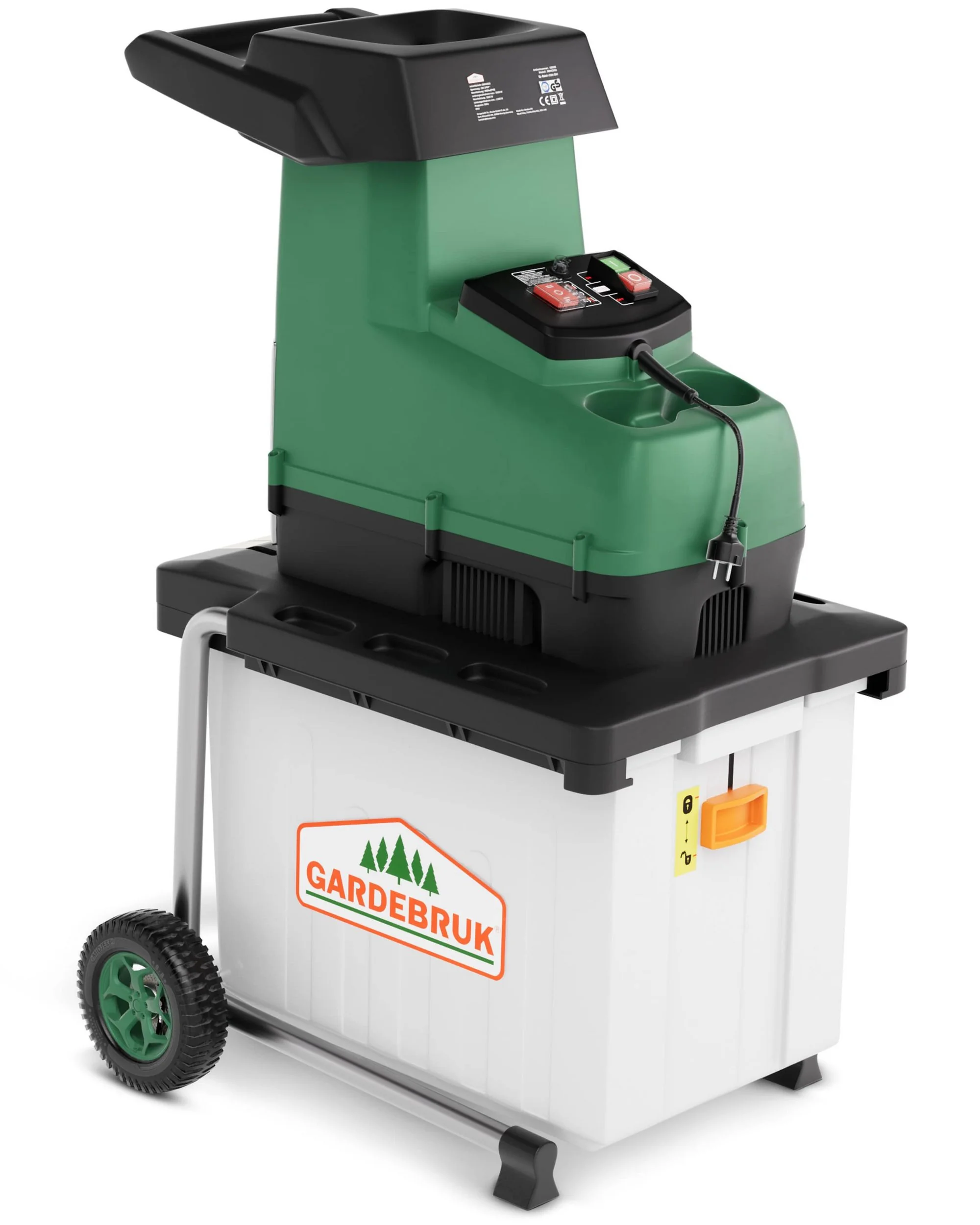GARDEBRUK Gartenhäcksler für Äste und Strauchschnitt