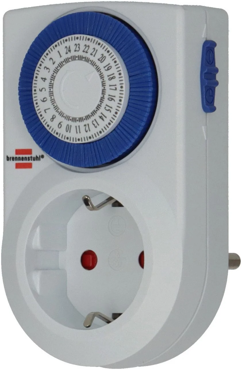 Brennenstuhl MMZ 20 mechanische Tages Zeitschaltuhr Steckdose 24h
