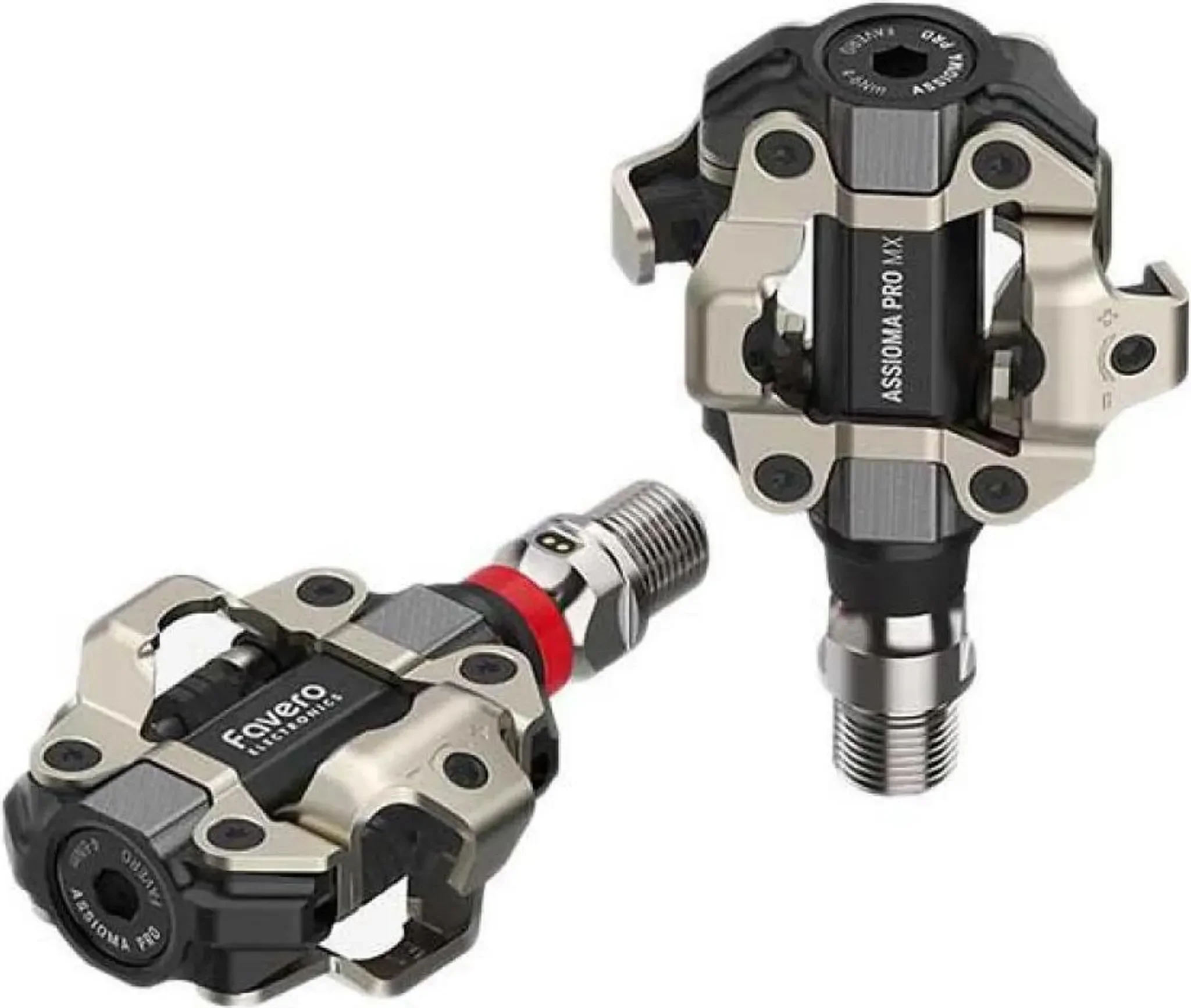 Favero Assioma Pro MX-1 Pedale mit Leistungsmesser Silber