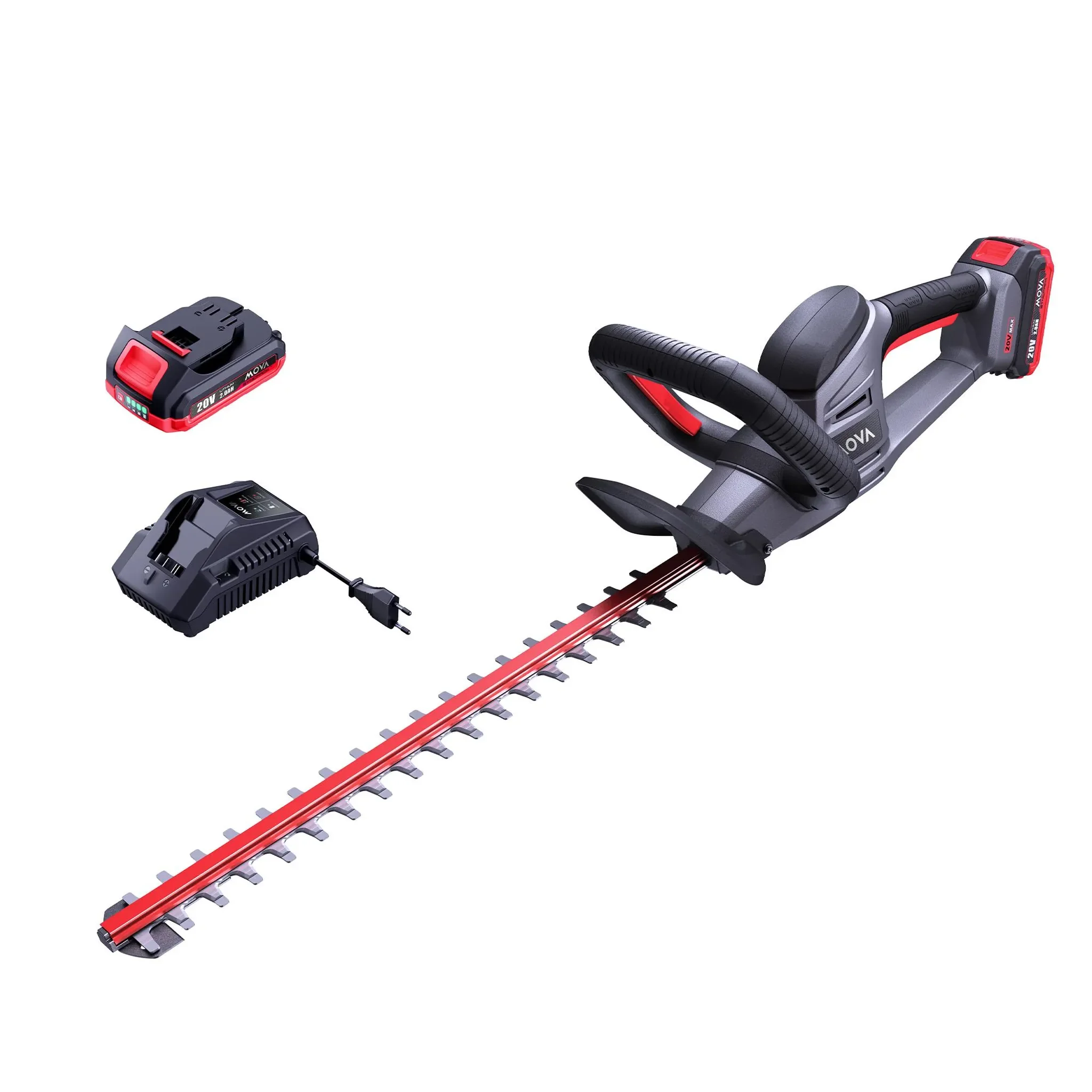 Mova GH221 Akku Heckenschere 55 cm 20 mm Schnittstärke Doppelklinge
