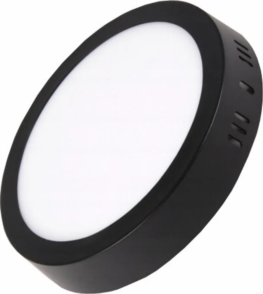 MasterLED Proma LED Deckenleuchte 12W rund Aufputz schwarz neutralweiß