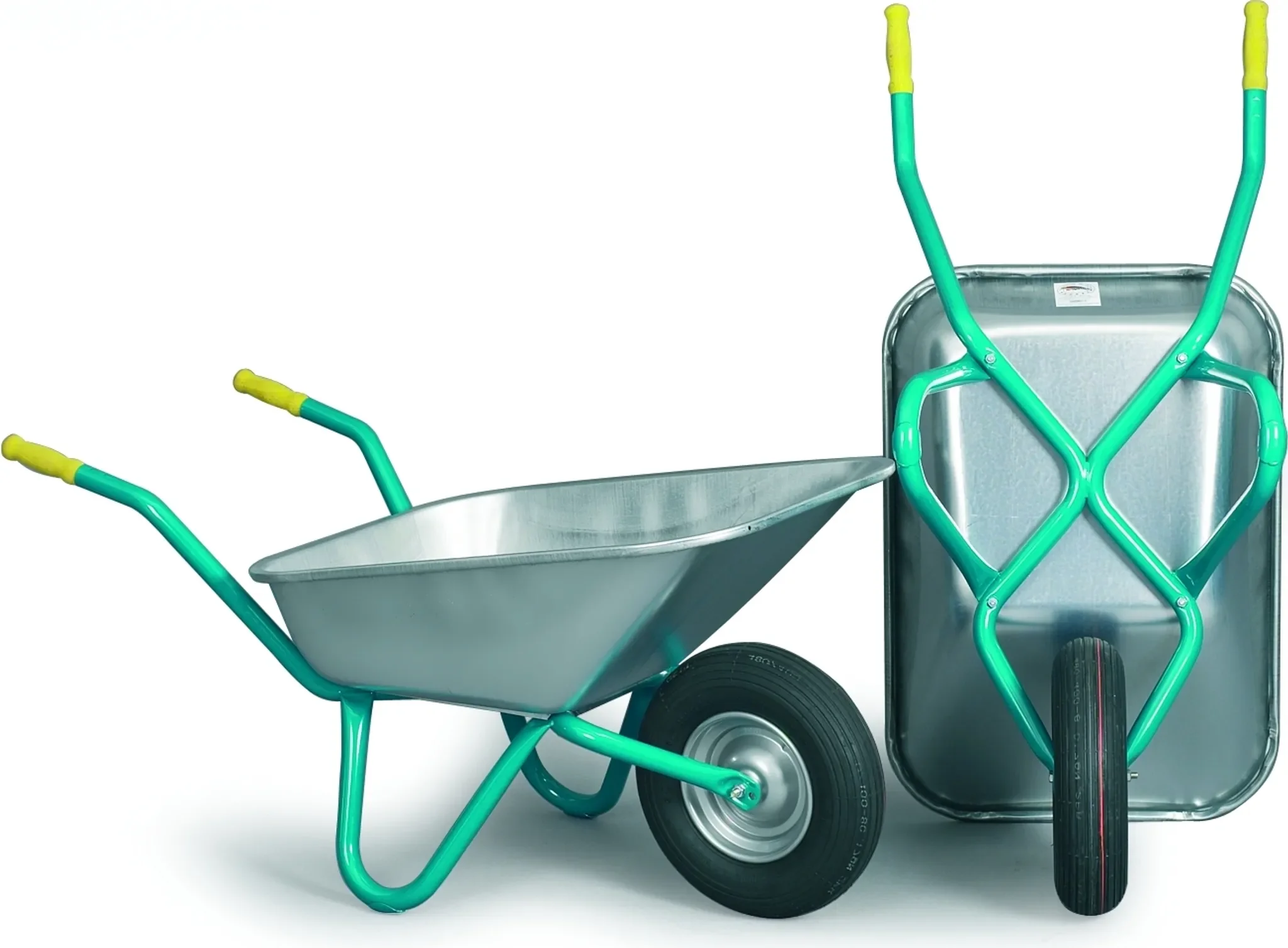 MEFRO 018500 Schubkarre 85L verzinkte Wanne Luftrad Stahlfelge 250kg