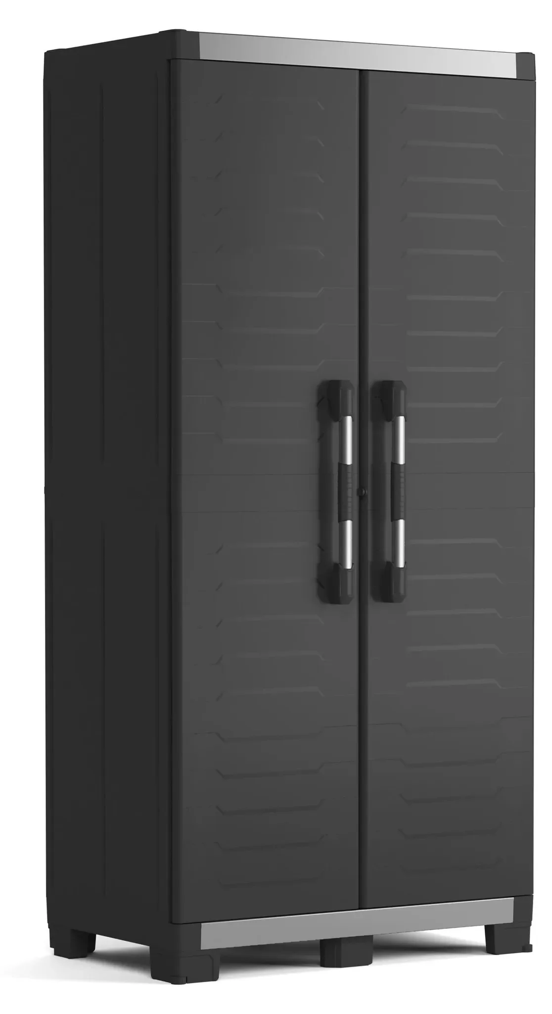 Keter XL Garagen-Hochschrank Schwarz 9771 Aufbewahrungsschrank