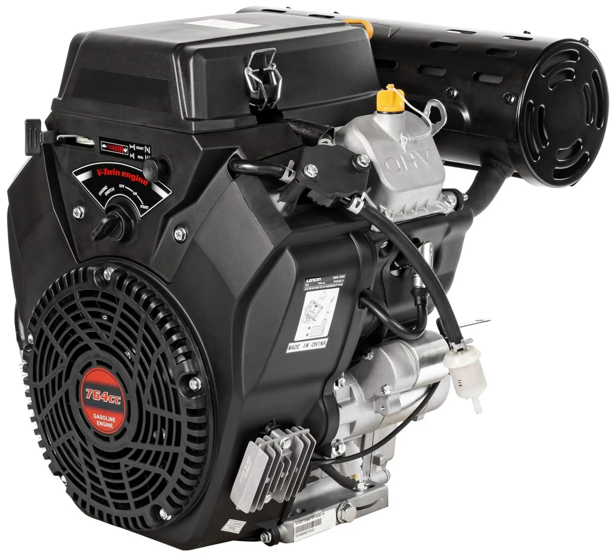 Loncin LC2V80FD-A Benzinmotor V2 27KM Verdichtermotor Compactor