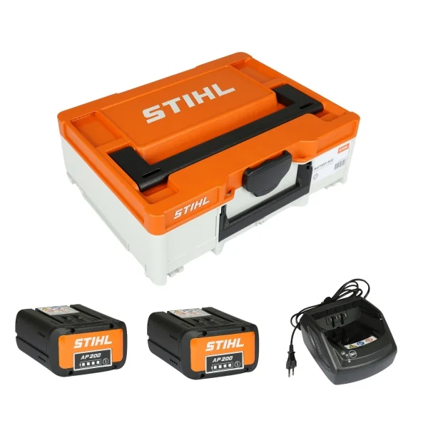 STIHL Akku Box S Set mit 2x AP 200 Akkus und AL 101 Ladegerät