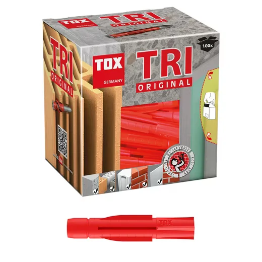 TOX TRI Universaldübel Allzweckdübel Original für viele Baustoffe