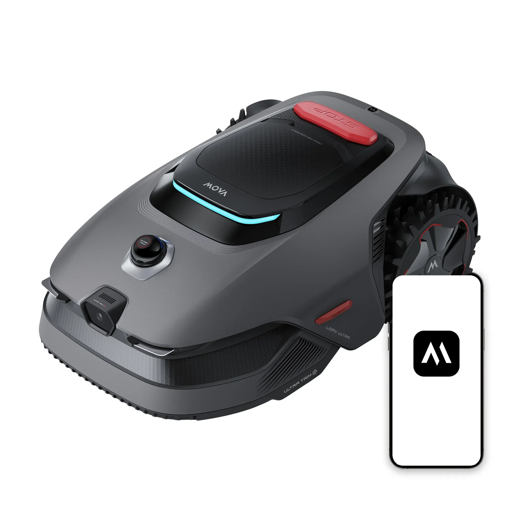 MOVA LiDAX Ultra 1600 Mähroboter bis 1600 m2 3D LiDAR 360 Grad Mapping