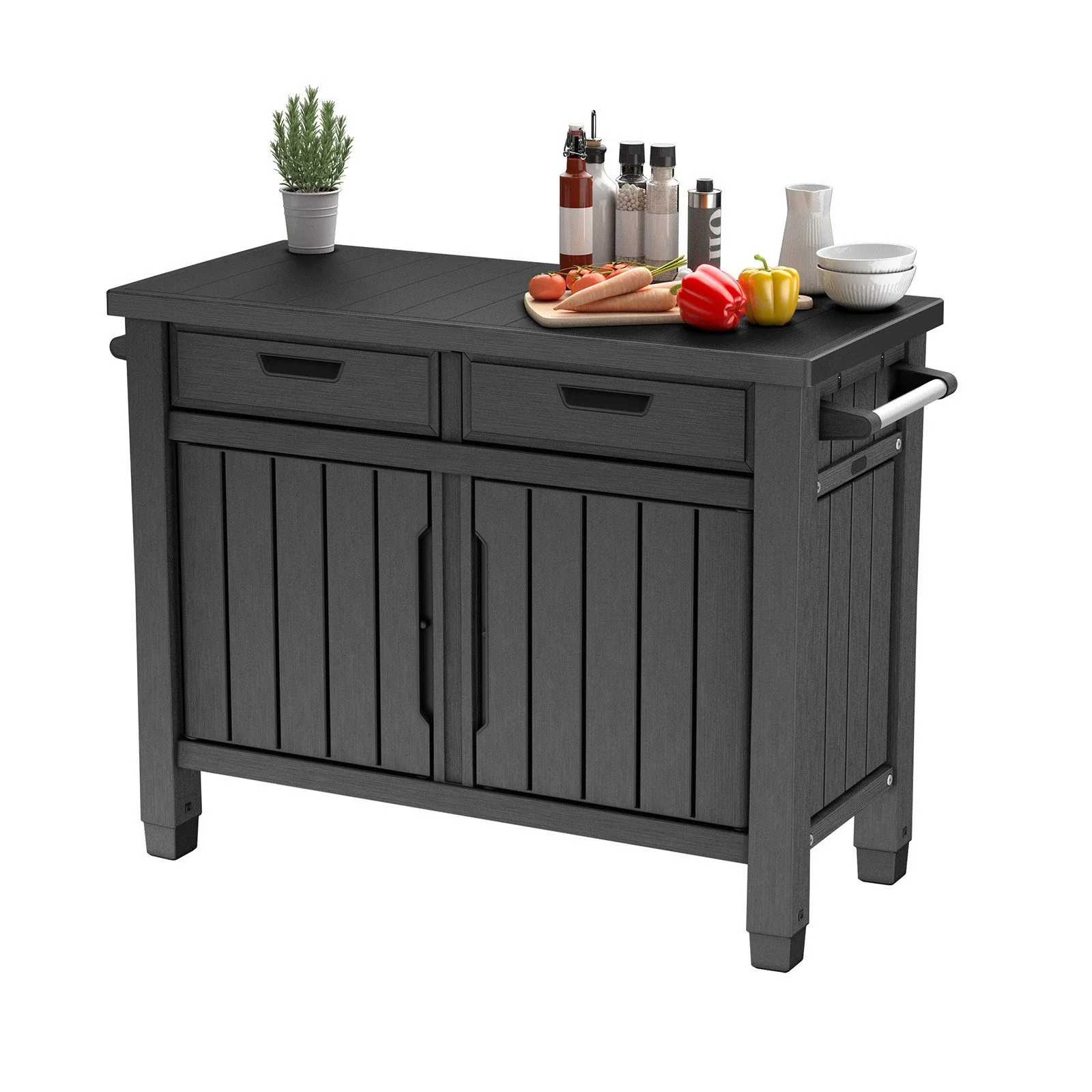 Keter Unity XL Entertainment Grillablagetisch 250 L Anthrazit