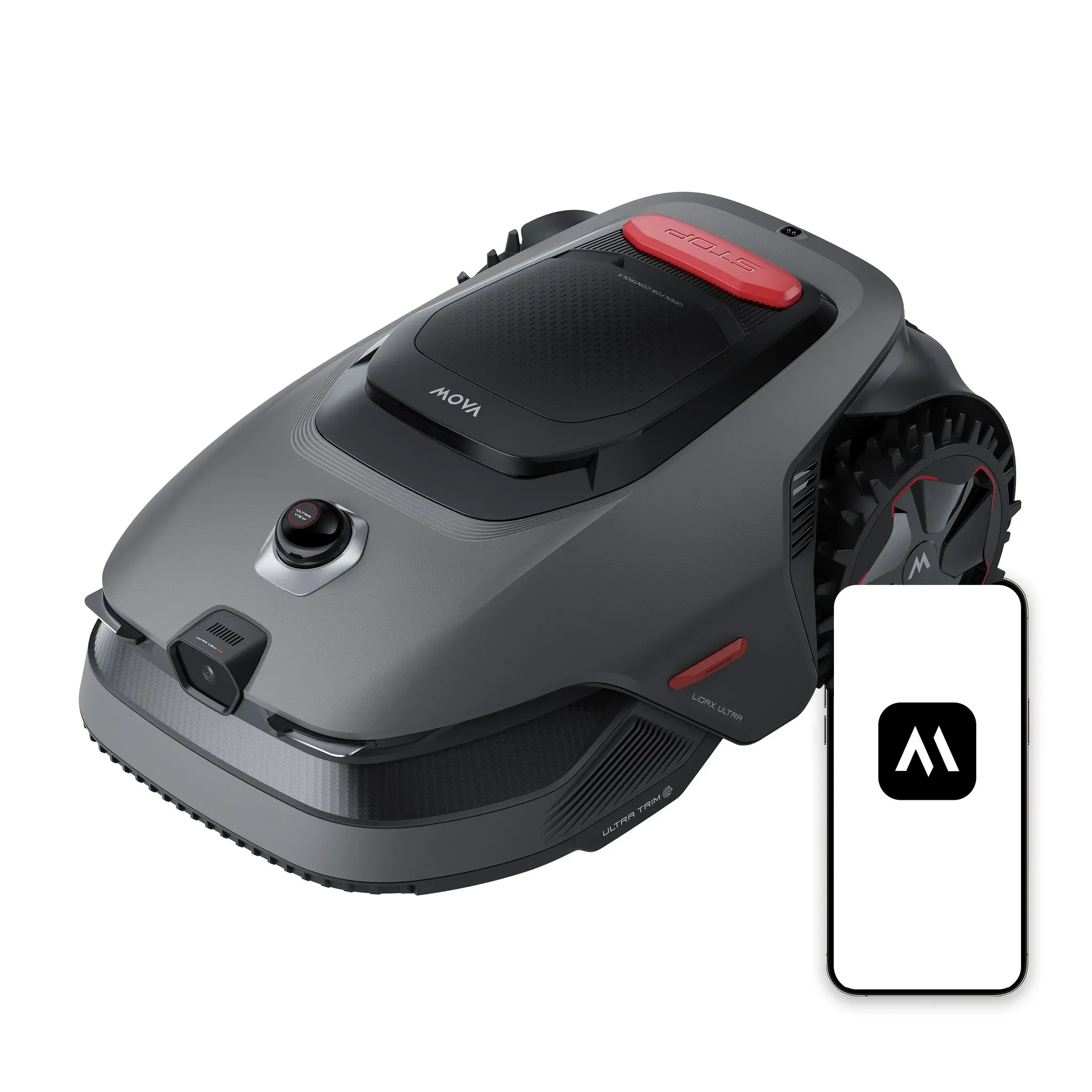 Mova LiDAX Ultra 800 Mähroboter 500-800 m2 3D LiDAR KI Vision 360 Grad