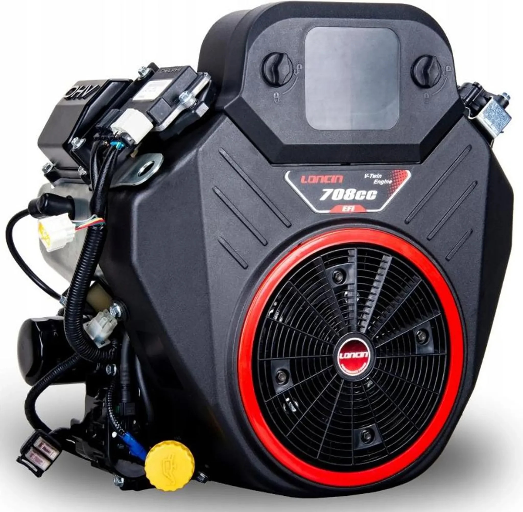 Loncin LC2P77F Motor 22 PS 708 cm3 25,4 mm Welle für V2 Traktor