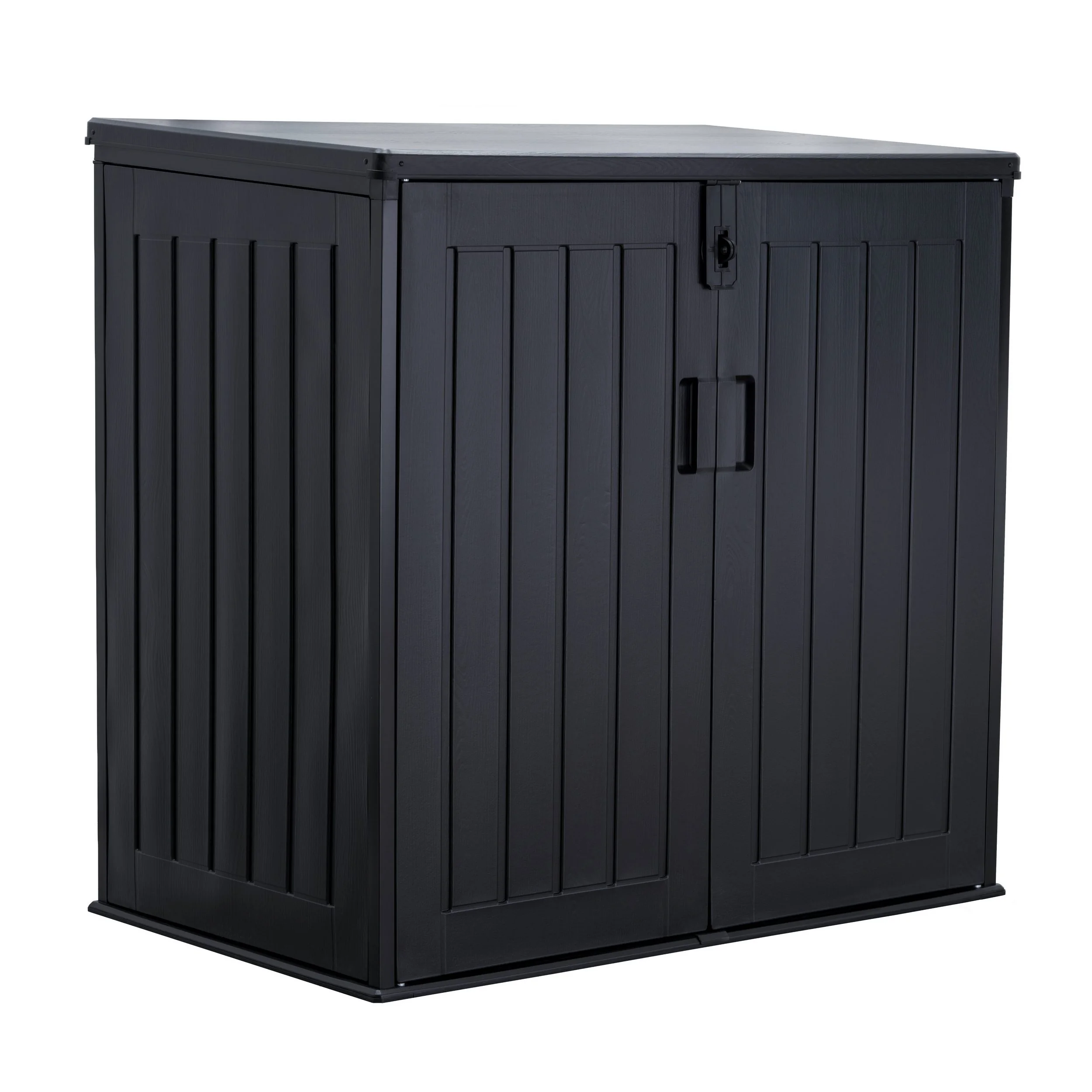 KOLL LIVING Soraya Mülltonnenbox 775 L Schwarz für 2x120 L Tonnen