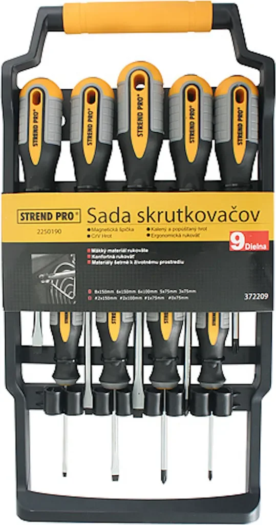 PROREGAL Schraubendreher Set 9-teilig 372-209