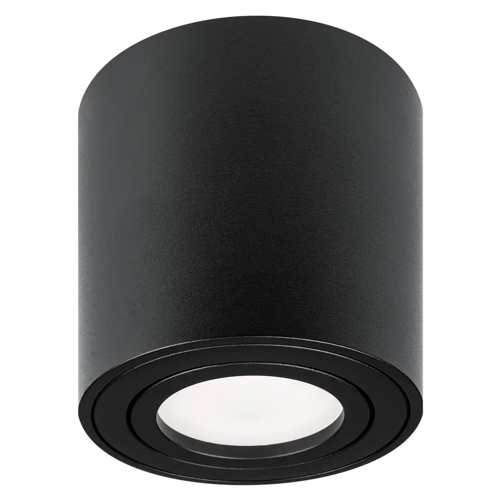 MasterLED Aufbauspot GU10 schwarz matt rund schwenkbar Deckenstrahler