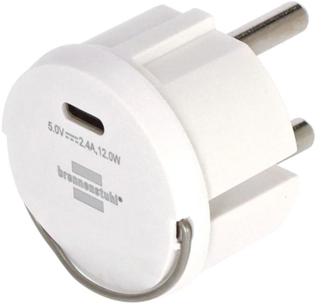 BRENNENSTUHL USB-C Steckdoseneinsatz 2,4 A USB Adapter Ladegerät